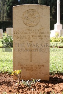 BEIRUT WAR CEMETERY - HAWKSWORTH, LEONARD