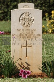 BEIRUT WAR CEMETERY - HAYES, J G