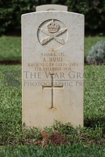 BEIRUT WAR CEMETERY - HUME, A