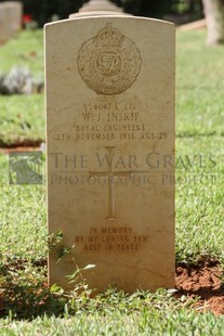 BEIRUT WAR CEMETERY - INSKIP, WILLIAM JAMES