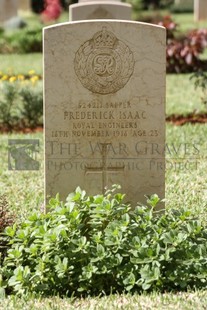 BEIRUT WAR CEMETERY - ISAAC, FREDERICK