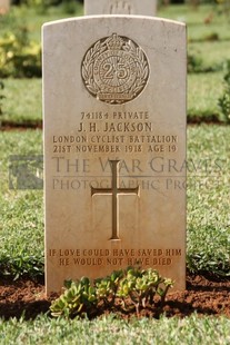 BEIRUT WAR CEMETERY - JACKSON, JOHN HENRY