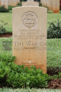 BEIRUT WAR CEMETERY - JOHNSON, EDWARD JESSE