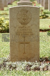 BEIRUT WAR CEMETERY - JOHNSTON, J