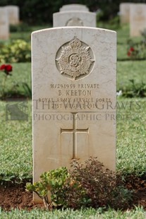 BEIRUT WAR CEMETERY - KEETON, B