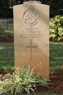 BEIRUT WAR CEMETERY - KYRIAKOU, ARISTOTELIS