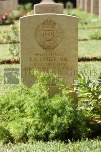 BEIRUT WAR CEMETERY - LENZER, FRANK CHARLES