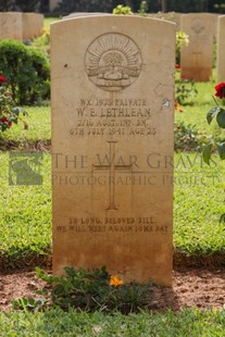 BEIRUT WAR CEMETERY - LETHLEAN, WILLIAM ERNEST