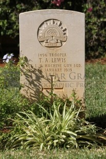 BEIRUT WAR CEMETERY - LEWIS, THOMAS ALBERT