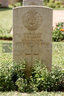 BEIRUT WAR CEMETERY - LOOBY, J H