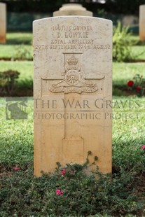 BEIRUT WAR CEMETERY - LOWRIE, DAVID