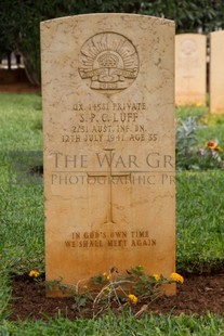 BEIRUT WAR CEMETERY - LUFF, SAMUEL PERCY CLEMENTS