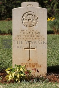 BEIRUT WAR CEMETERY - MALLISON, G H