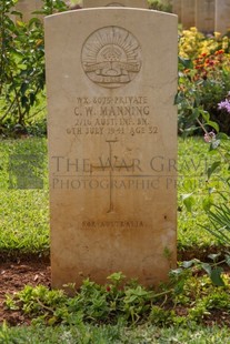 BEIRUT WAR CEMETERY - MANNING, CLYDE WILBUR