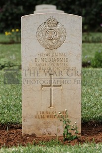 BEIRUT WAR CEMETERY - McDIARMID, D