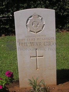 BEIRUT WAR CEMETERY - McGREGOR, JOHN LAMB