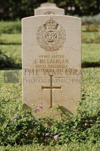 BEIRUT WAR CEMETERY - McLACHLAN, J