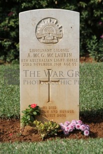 BEIRUT WAR CEMETERY - McLAURIN, ARCHIBALD MCGIBBON