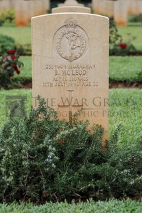 BEIRUT WAR CEMETERY - McLEOD, BRUCE