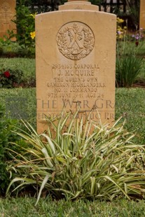 BEIRUT WAR CEMETERY - McQUIRE, JOHN