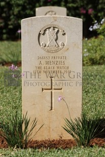 BEIRUT WAR CEMETERY - MENZIES, A