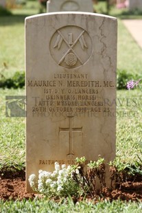 BEIRUT WAR CEMETERY - MEREDITH, MAURICE NEVILLE