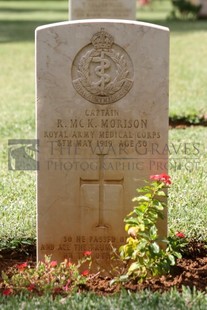 BEIRUT WAR CEMETERY - MORISON, ROBERT MCKENZIE