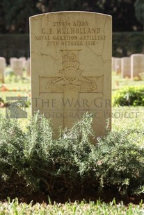 BEIRUT WAR CEMETERY - MULHOLLAND, G E