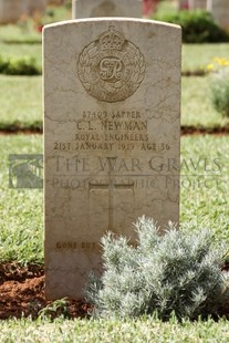 BEIRUT WAR CEMETERY - NEWMAN, C L