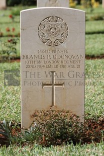 BEIRUT WAR CEMETERY - O'DONOVAN, FRANCIS