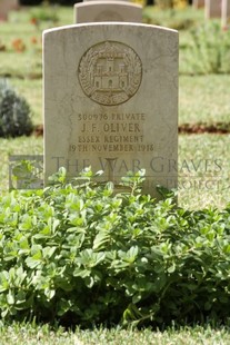 BEIRUT WAR CEMETERY - OLIVER, J F