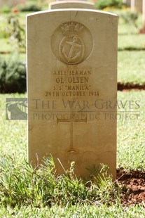 BEIRUT WAR CEMETERY - OL OLSEN, 