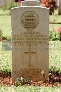 BEIRUT WAR CEMETERY - OSBORNE, PERCY COOLE