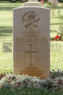 BEIRUT WAR CEMETERY - OWEN, RALPH