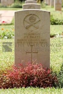 BEIRUT WAR CEMETERY - PAGETT, JAMES EDWARD