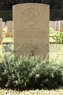 BEIRUT WAR CEMETERY - PALMAARTS, GEORGE