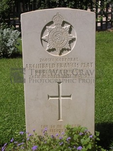 BEIRUT WAR CEMETERY - PEAT, ARCHIBALD FRANCIS