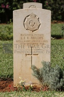 BEIRUT WAR CEMETERY - PHILLIPS, L E R