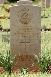 BEIRUT WAR CEMETERY - POUNDER, ROBERT