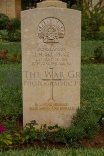 BEIRUT WAR CEMETERY - PRICE, JOHN HOWELL MCLEAN