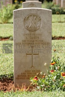 BEIRUT WAR CEMETERY - QUEEN, ROBERT