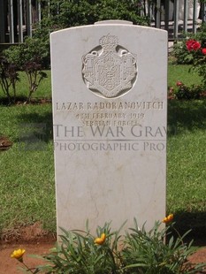 BEIRUT WAR CEMETERY - RADORANOVITCH, LAZAR