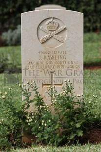 BEIRUT WAR CEMETERY - RAWLING, J