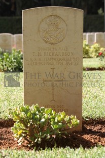 BEIRUT WAR CEMETERY - RICHARDSON, T H