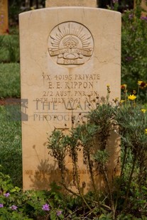 BEIRUT WAR CEMETERY - RIPPON, ERIC EDWIN