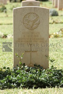 BEIRUT WAR CEMETERY - RITCHIE, ROBERT