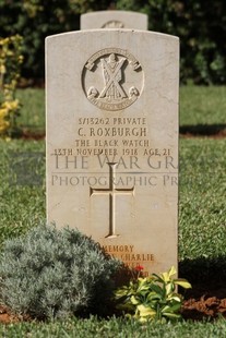 BEIRUT WAR CEMETERY - ROXBURGH, CHARLES