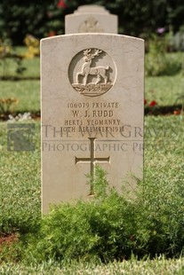 BEIRUT WAR CEMETERY - RUDD, W J