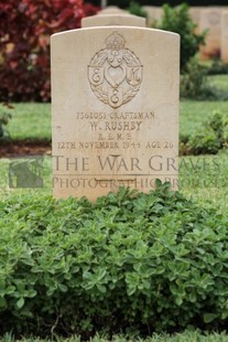 BEIRUT WAR CEMETERY - RUSHBY, WILFRED