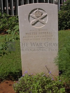 BEIRUT WAR CEMETERY - SANDALL, WALTER